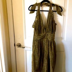 NWT Tatyana Bettie Page Pinup Shimmer Halter Dress perfect for Viva